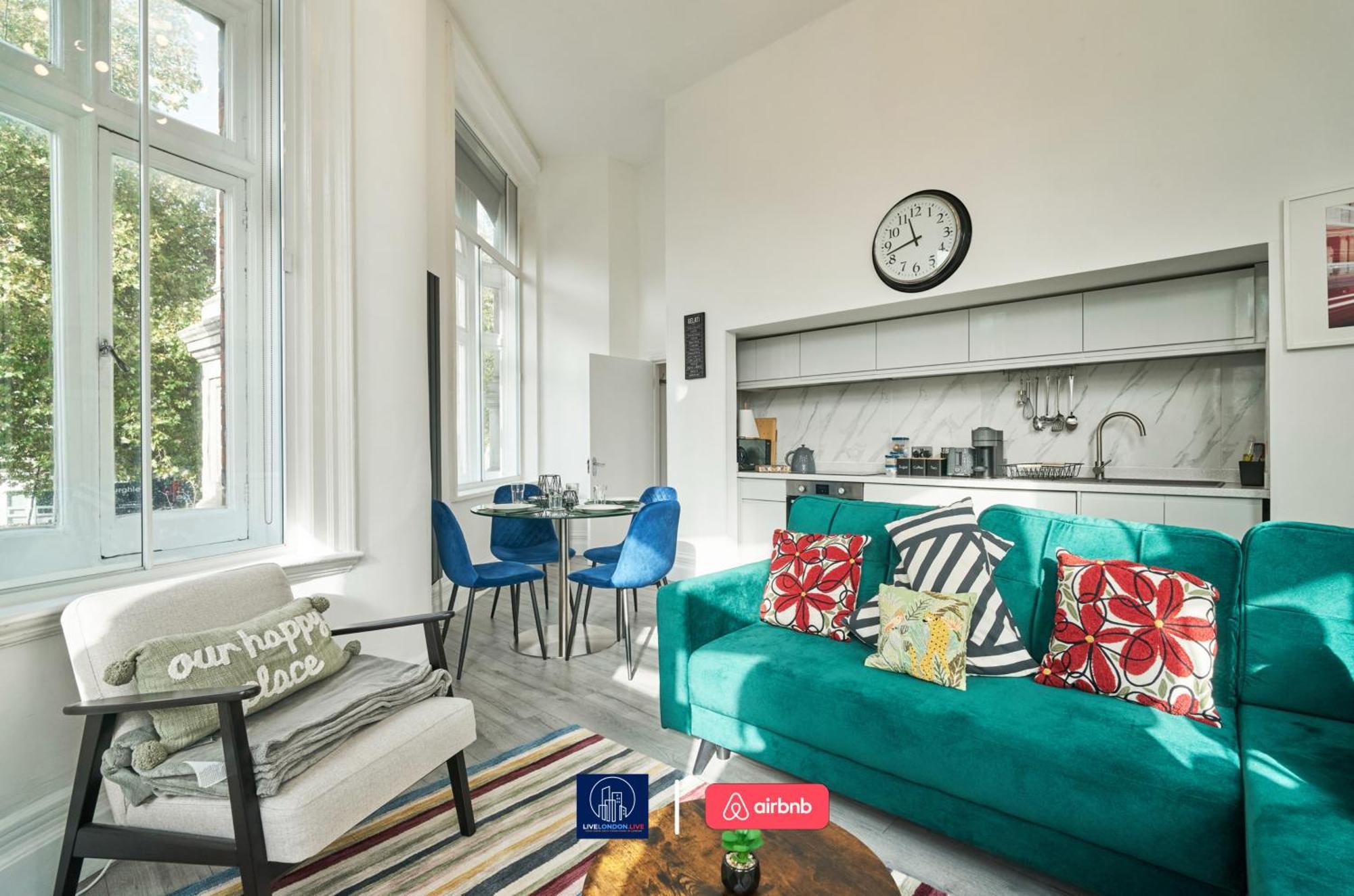 Last-Minute Specials L Sleeps Up To 4 Guests L One-Bedroom Apartment With King Bed And High Ceilings Near Camden By Live London Short Lets & Serviced Accommodation Luaran gambar