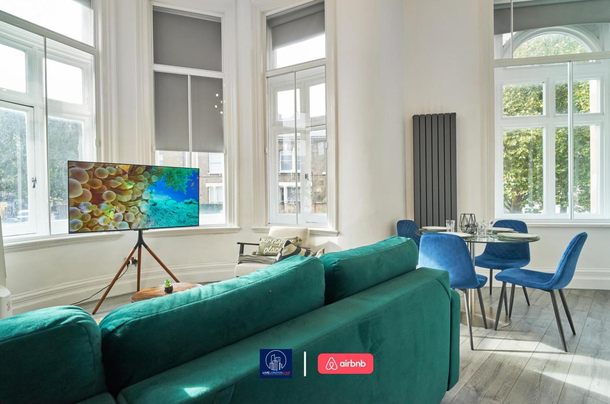 Last-Minute Specials L Sleeps Up To 4 Guests L One-Bedroom Apartment With King Bed And High Ceilings Near Camden By Live London Short Lets & Serviced Accommodation Luaran gambar