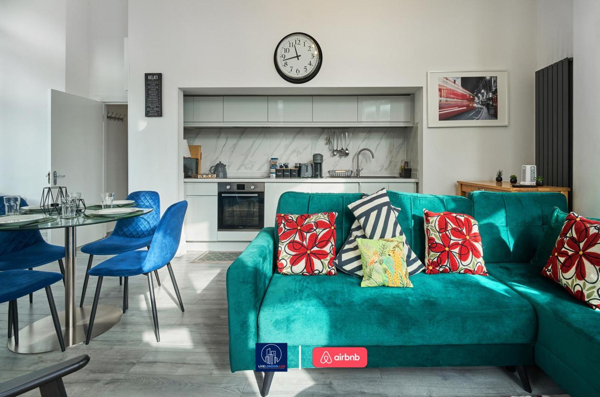 Last-Minute Specials L Sleeps Up To 4 Guests L One-Bedroom Apartment With King Bed And High Ceilings Near Camden By Live London Short Lets & Serviced Accommodation Luaran gambar