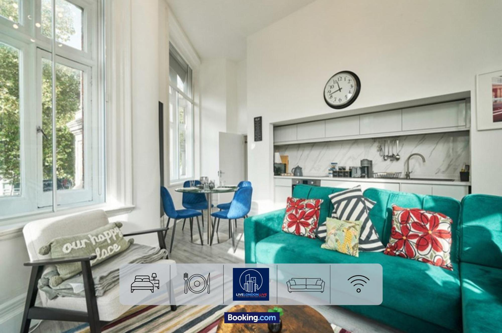 Last-Minute Specials L Sleeps Up To 4 Guests L One-Bedroom Apartment With King Bed And High Ceilings Near Camden By Live London Short Lets & Serviced Accommodation Luaran gambar