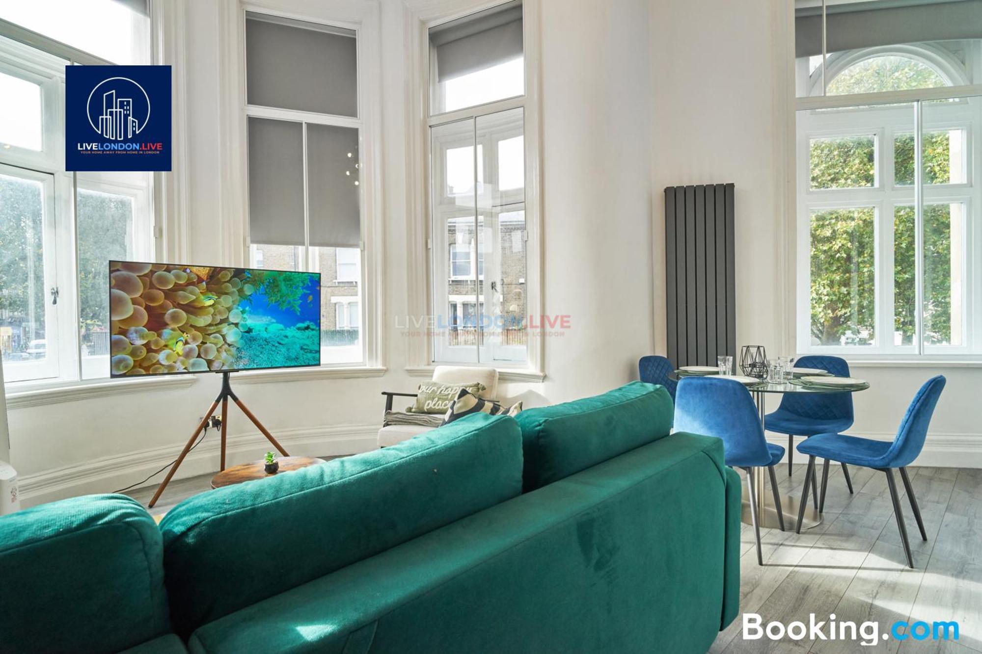 Last-Minute Specials L Sleeps Up To 4 Guests L One-Bedroom Apartment With King Bed And High Ceilings Near Camden By Live London Short Lets & Serviced Accommodation Luaran gambar