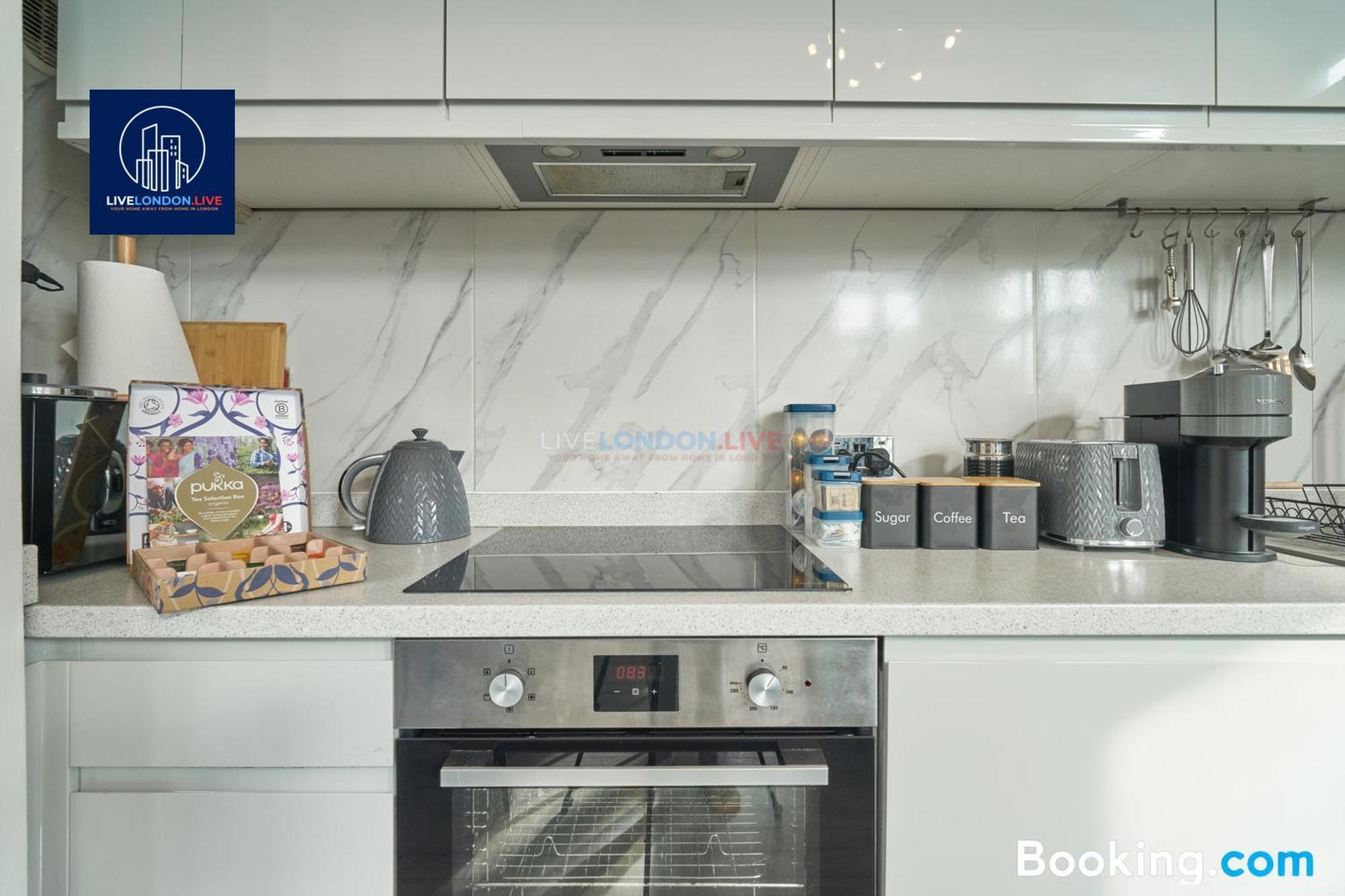 Last-Minute Specials L Sleeps Up To 4 Guests L One-Bedroom Apartment With King Bed And High Ceilings Near Camden By Live London Short Lets & Serviced Accommodation Luaran gambar