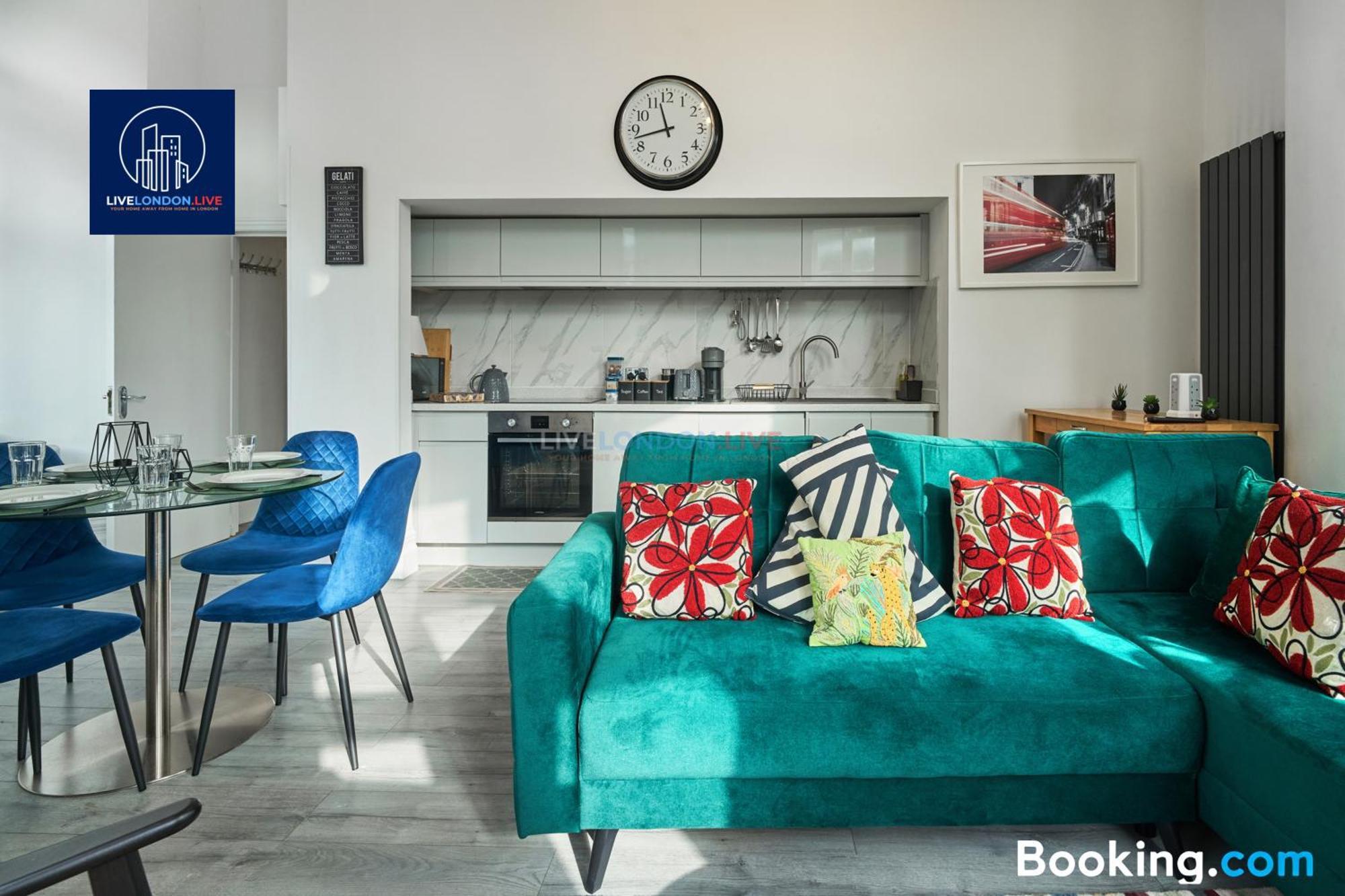Last-Minute Specials L Sleeps Up To 4 Guests L One-Bedroom Apartment With King Bed And High Ceilings Near Camden By Live London Short Lets & Serviced Accommodation Luaran gambar